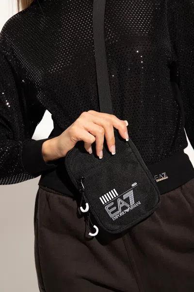 Ea7 Emporio Armani ‘sustainable' Collection Shoulder Bag In Black