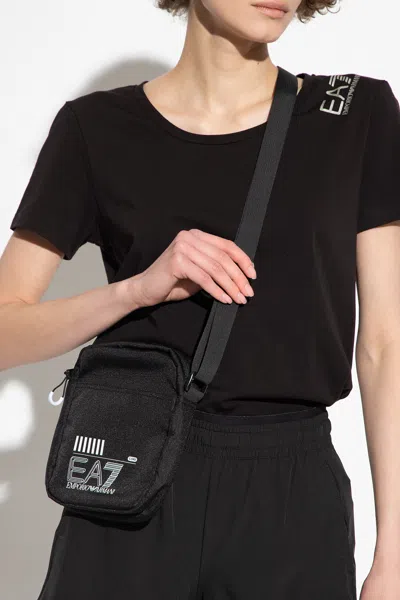 Ea7 Emporio Armani ‘sustainable' Collection Shoulder Bag In Black