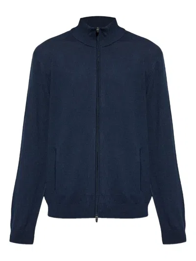 Ea7 Emporio Armani Sweaters In Blue