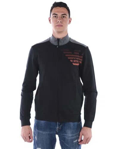 Ea7 Emporio Armani Sweatshirt Hoodie In Black