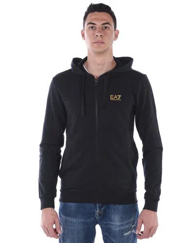 Ea7 Emporio Armani Sweatshirt Hoodie In Black
