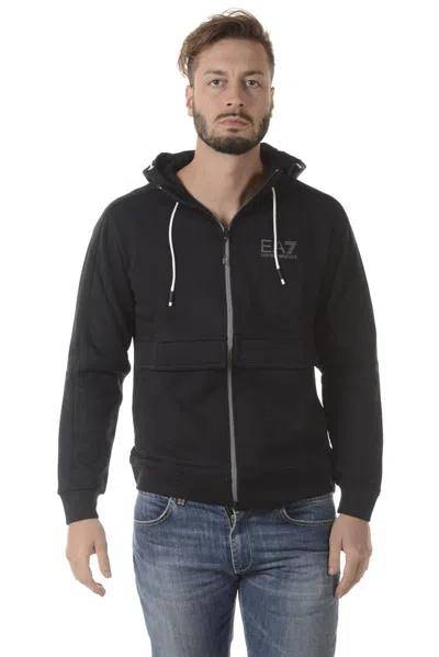 Ea7 Emporio Armani Sweatshirt Hoodie In Black
