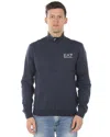 Ea7 Emporio Armani Sweatshirt Hoodie In Blue