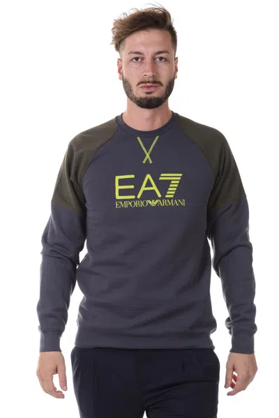 Ea7 Emporio Armani Sweatshirt Hoodie In Blue