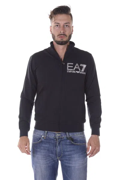 Ea7 Emporio Armani Sweatshirt Hoodie In Blue