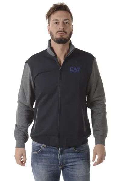 Ea7 Emporio Armani Sweatshirt Hoodie In Blue