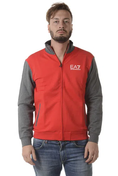 Ea7 Emporio Armani Sweatshirt Hoodie In Blue