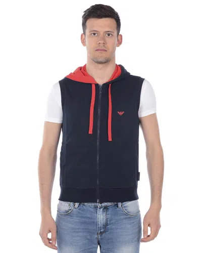 Ea7 Emporio Armani Sweatshirt Hoodie In Blue