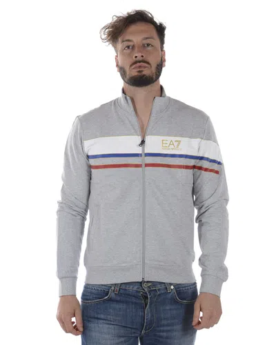 Ea7 Emporio Armani Sweatshirt Hoodie In Gray