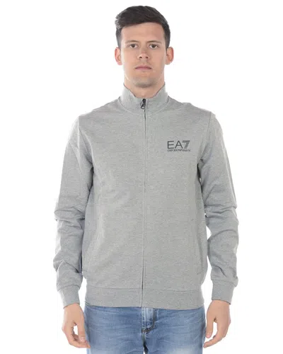 Ea7 Emporio Armani Sweatshirt Hoodie In Gray
