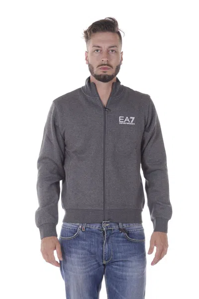 Ea7 Emporio Armani Sweatshirt Hoodie In Gray