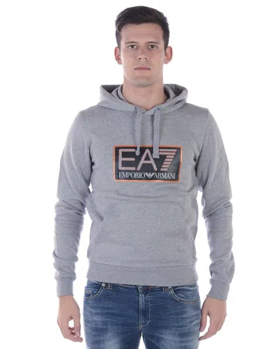Ea7 Emporio Armani Sweatshirt Hoodie In Gray