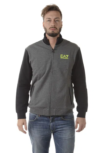 Ea7 Emporio Armani Sweatshirt Hoodie In Gray