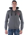 Ea7 Emporio Armani Sweatshirt Hoodie In Gray