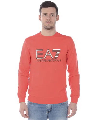 Ea7 Emporio Armani Sweatshirt Hoodie In Orange