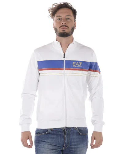Ea7 Emporio Armani Sweatshirt Hoodie In White