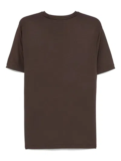Ea7 Emporio Armani T-shirt Man In Marrone