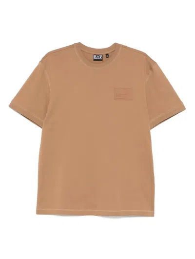 Ea7 Emporio Armani T-shirt Unisex In Brown