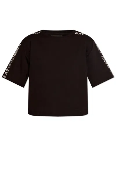 Ea7 Emporio Armani T-shirt With Logo In Black