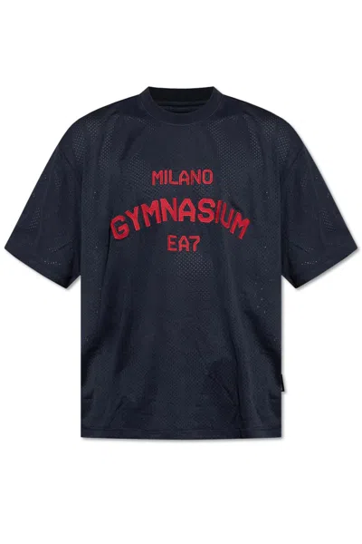 Ea7 Emporio Armani T-shirt With Logo In Blue