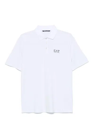Ea7 Emporio Armani T-shirts And Polos In White