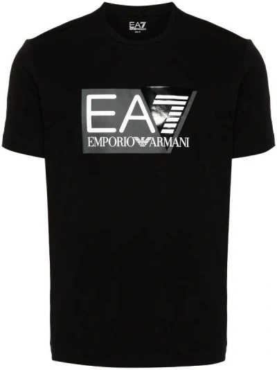 Ea7 Emporio Armani T-shirts & Tops In Black