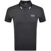 Ea7 Emporio Armani Tipped Polo Grey In Grey