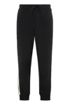 Ea7 Emporio Armani Track Pants In Cotton In Black