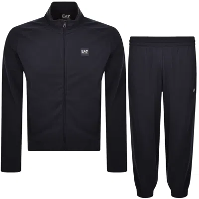 Ea7 Emporio Armani Tracksuit Navy In Animal Print