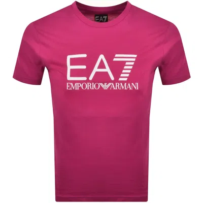 Ea7 Emporio Armani Train Core Id T Shirt Pink