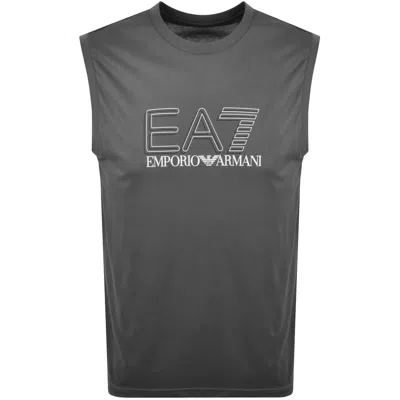 Ea7 Emporio Armani Train Visibility Vest Grey In Gray