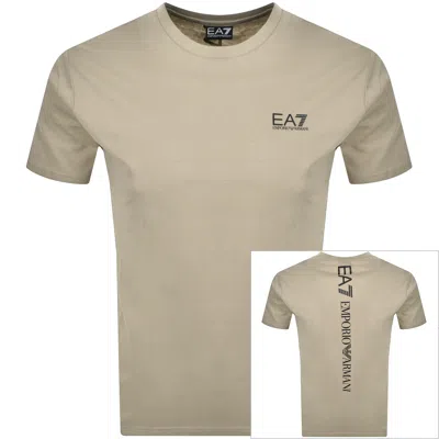 Ea7 Emporio Armani Training T Shirt Beige