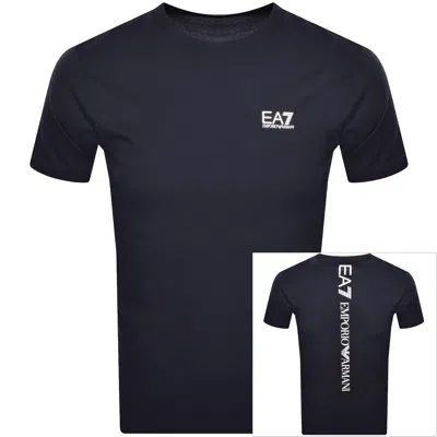 Ea7 Emporio Armani Training T Shirt Navy In Blue