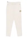 Ea7 Emporio Armani Trousers Beige In Animal Print
