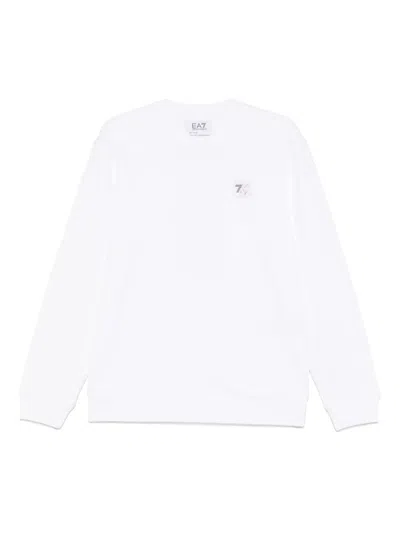 Ea7 Emporio Armani Unisex Sweatshirts In White
