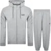 Ea7 Emporio Armani Visibility Tracksuit Grey In Grey