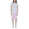 Ea7 Emporio Armani White Cotton Women's Dress In White