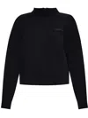 Ea7 Logo-patch Sweatshirt In Nero