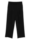 Ea7 Emporio Armani Wool Trousers In Black