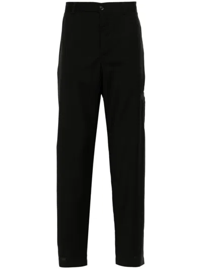 Ea7 Emporio Armani Wool Trousers In Black