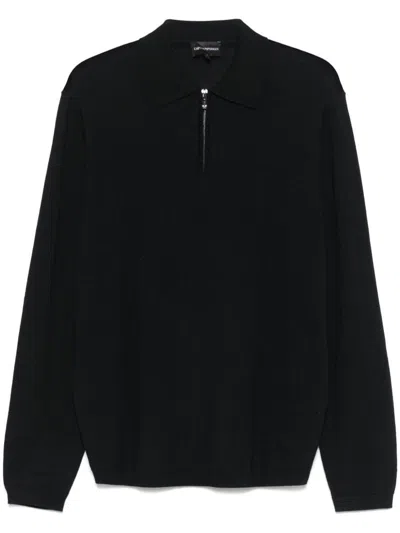 Ea7 Emporio Armani Woolo Polo Sweater In Blue