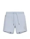 Ea7 Evolution Drawstring Shorts In Blue