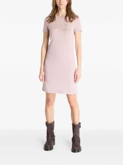 Ea7 Evolution Dress In Pink