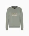 Ea7 Evolution Stretch Viscose-blend Crew-neck Sweatshirt