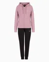 Ea7 Evolution Stretch Viscose-blend Tracksuit In Pink