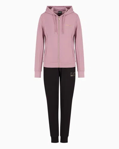 Ea7 Evolution Stretch Viscose-blend Tracksuit In Schwarz 1