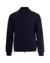 Ea7 Blue Technical Fabric Sweatshirt In Blue