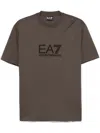 Ea7 Emporio Armani T-shirt Man In Brown