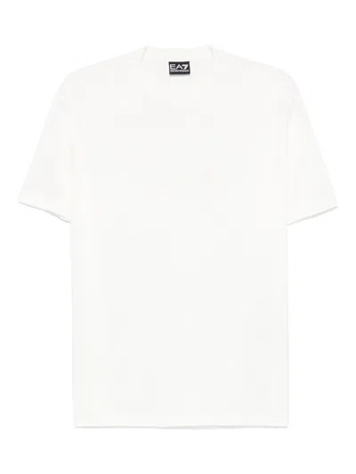 EA7 FLOCKED-LOGO T-SHIRT