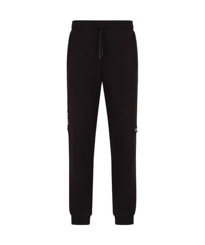 Ea7 Foot Binding Jogging Pants In Black